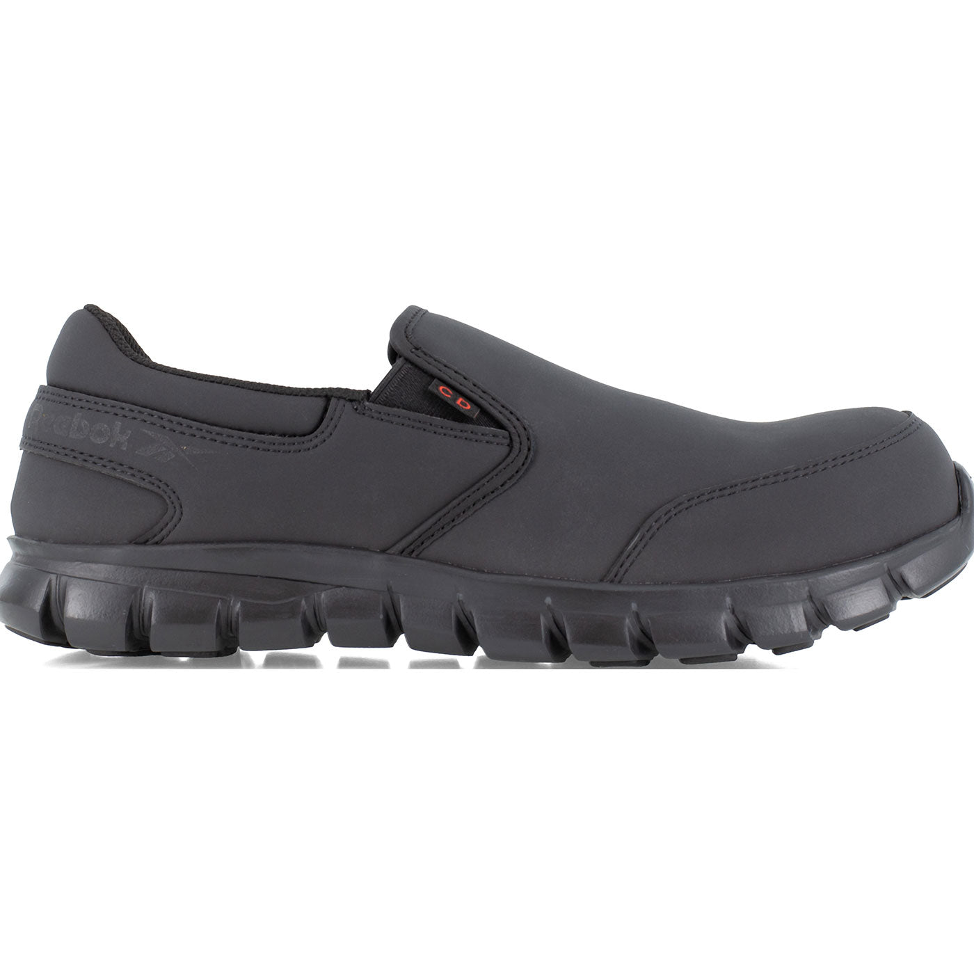 Reebok Sublite Cushion Work Men's Composite Toe Conductive Slip-On Work Shoe - profile