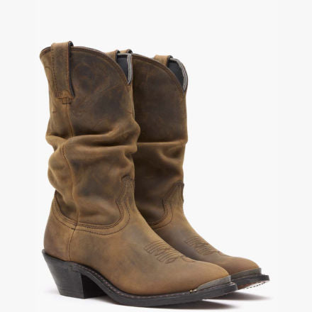 Durango® Women's Distressed Tan Slouch Western Boot