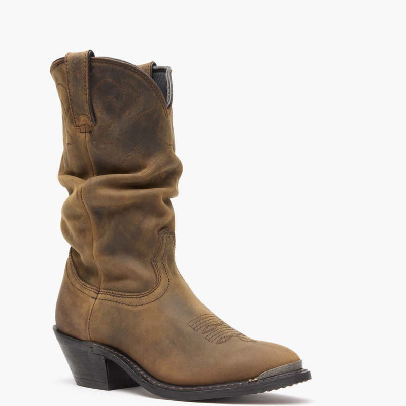 Durango® Women's Distressed Tan Slouch Western Boot - main