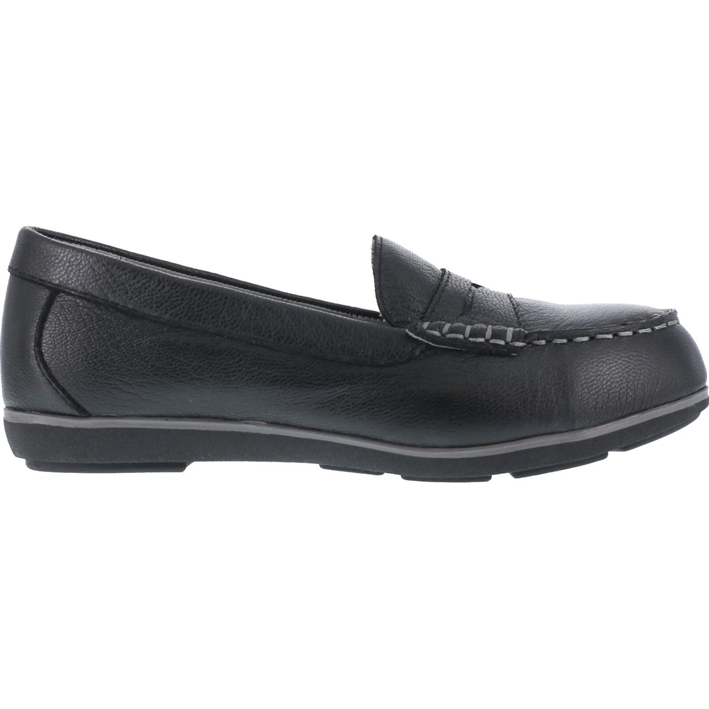 Rockport Works Top Shore Women's Steel Toe Static-Dissipative Penny Loafer - profile