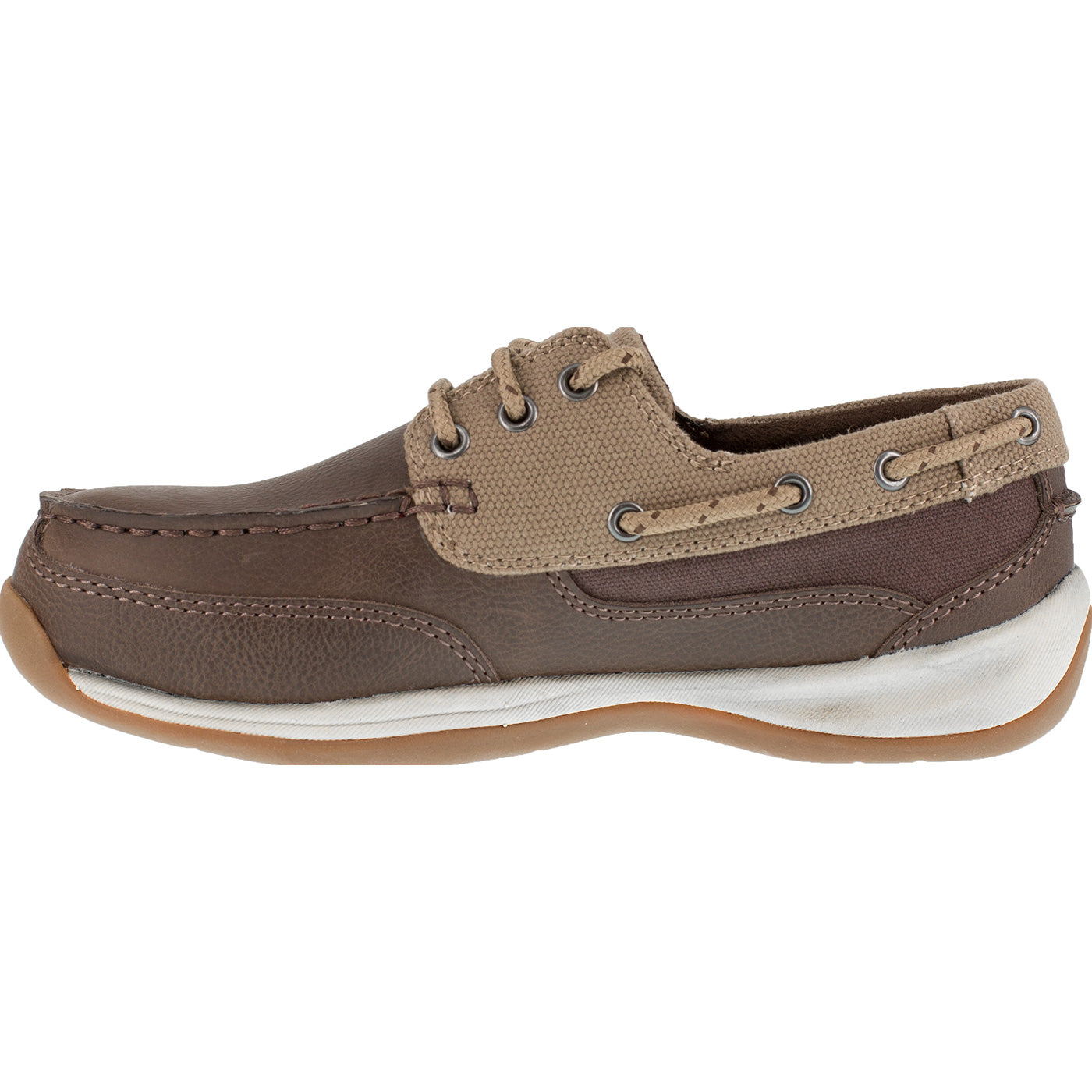 Rockport Works Sailing Club Women's Steel Toe Static Dissipative Boat Shoe - profile