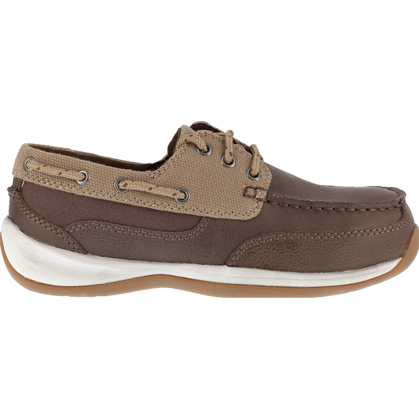 Rockport Works Sailing Club Women's Steel Toe Static Dissipative Boat Shoe - profile