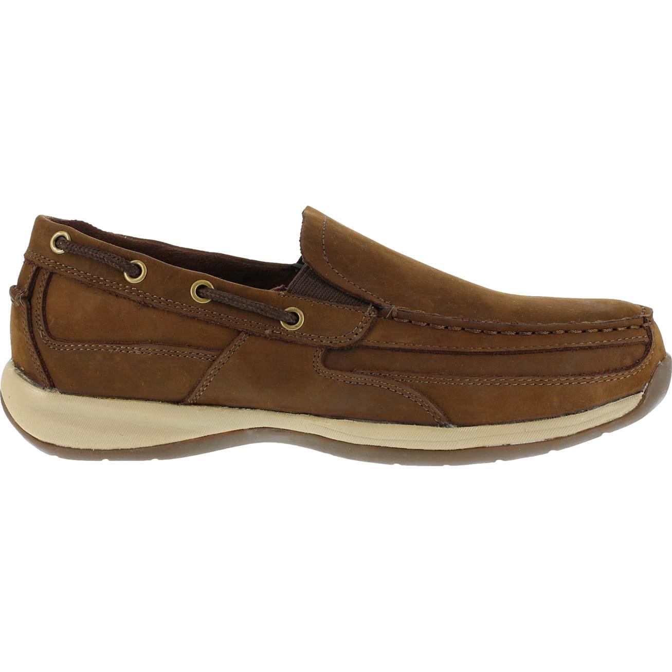 Rockport Works Sailing Club Steel Toe Slip-On Boat Shoe - profile