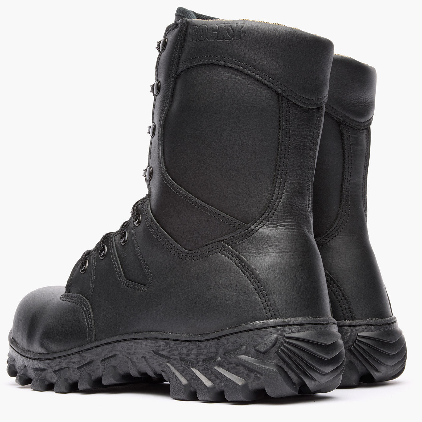 Rocky Code Red Rescue NFPA Rated Composite Toe Fire Boot - doubleheel