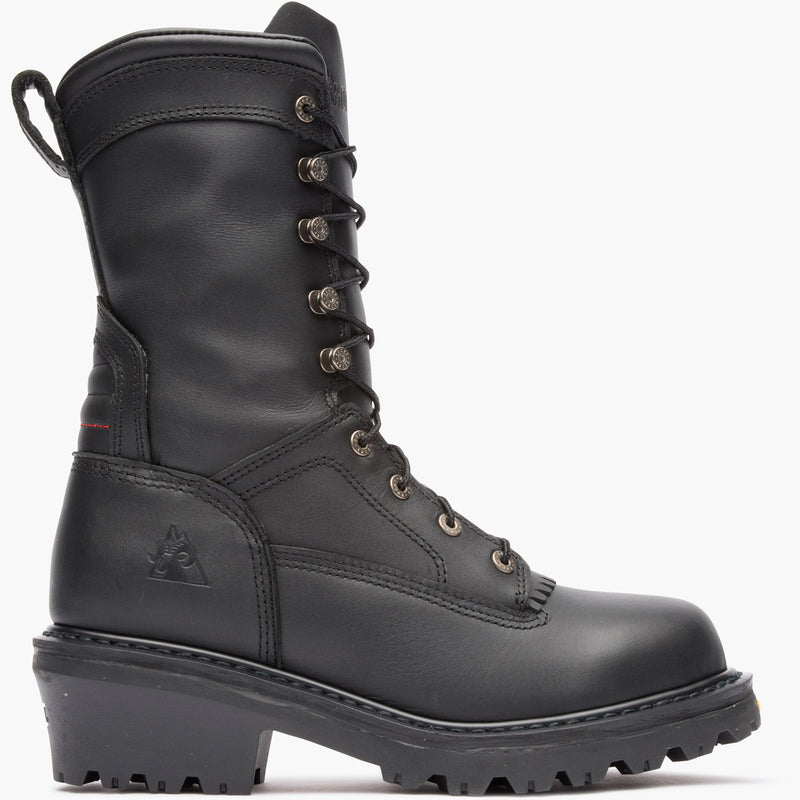 Rocky Code Red Hotshot Logger Fire Boot - profile