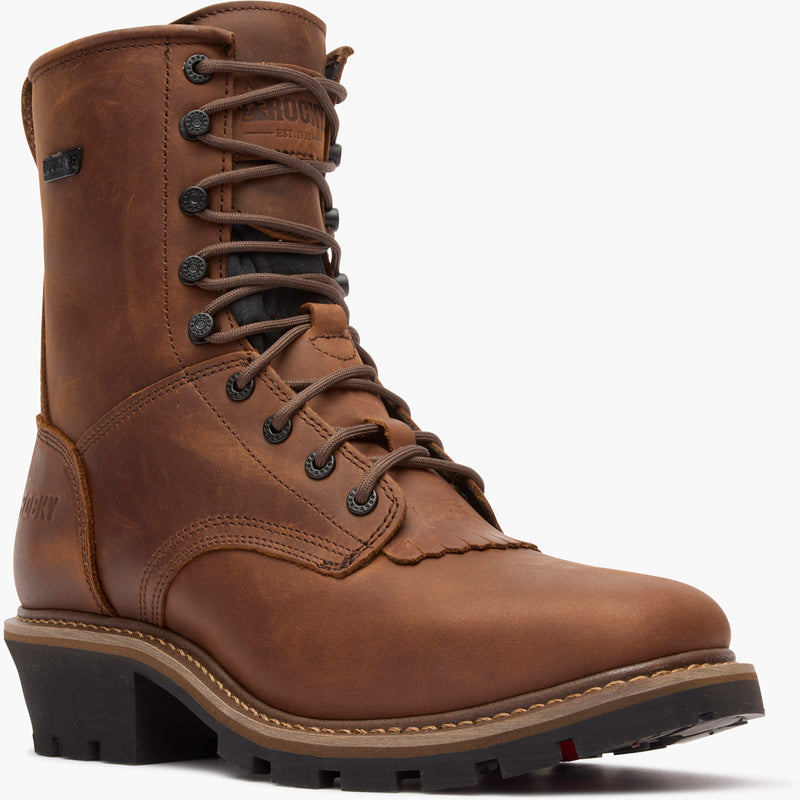 Rocky Square Toe Logger Waterproof Work Boot - main