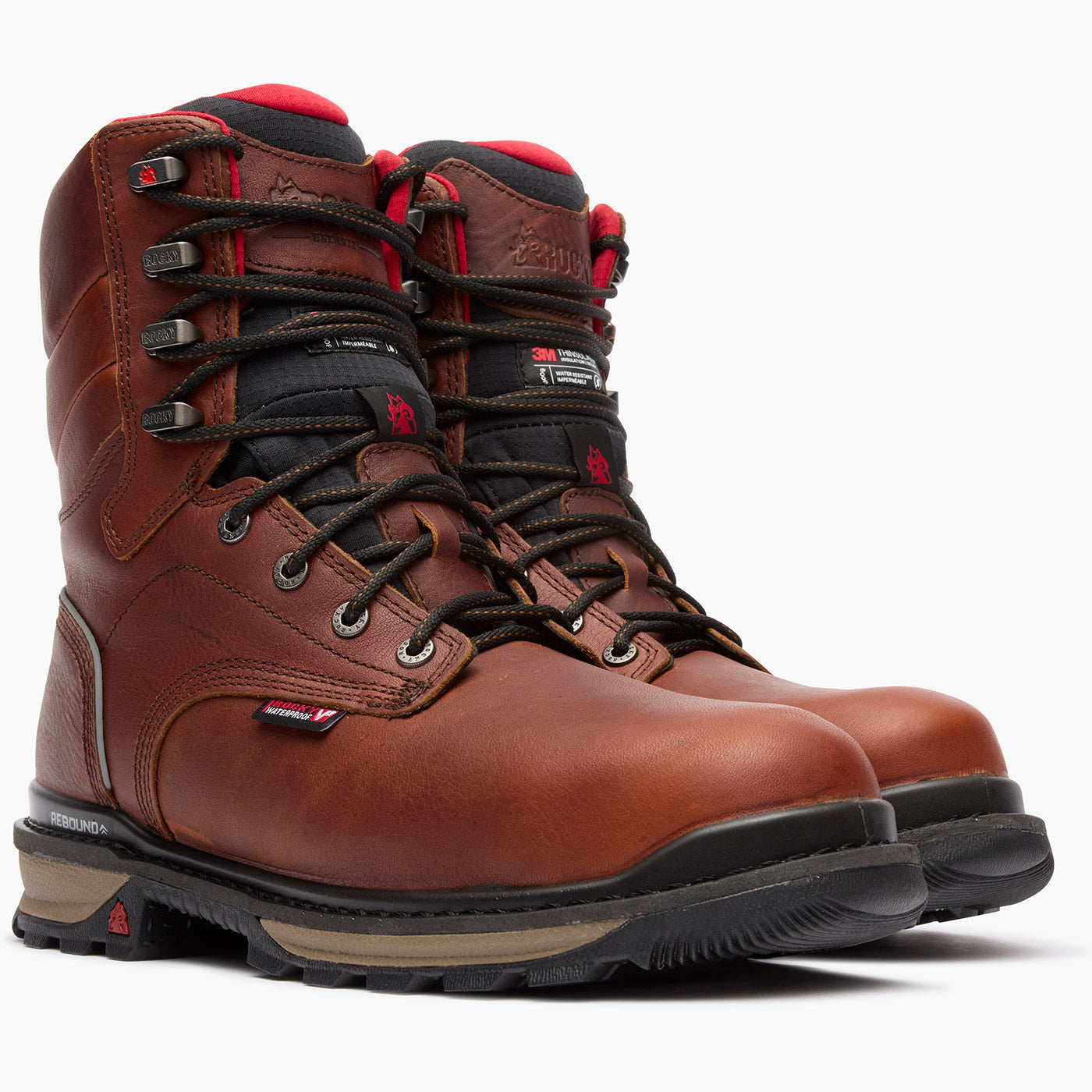 Rocky Rams Horn Composite Toe Waterproof 800G Insulated Work Boot - doublequarter