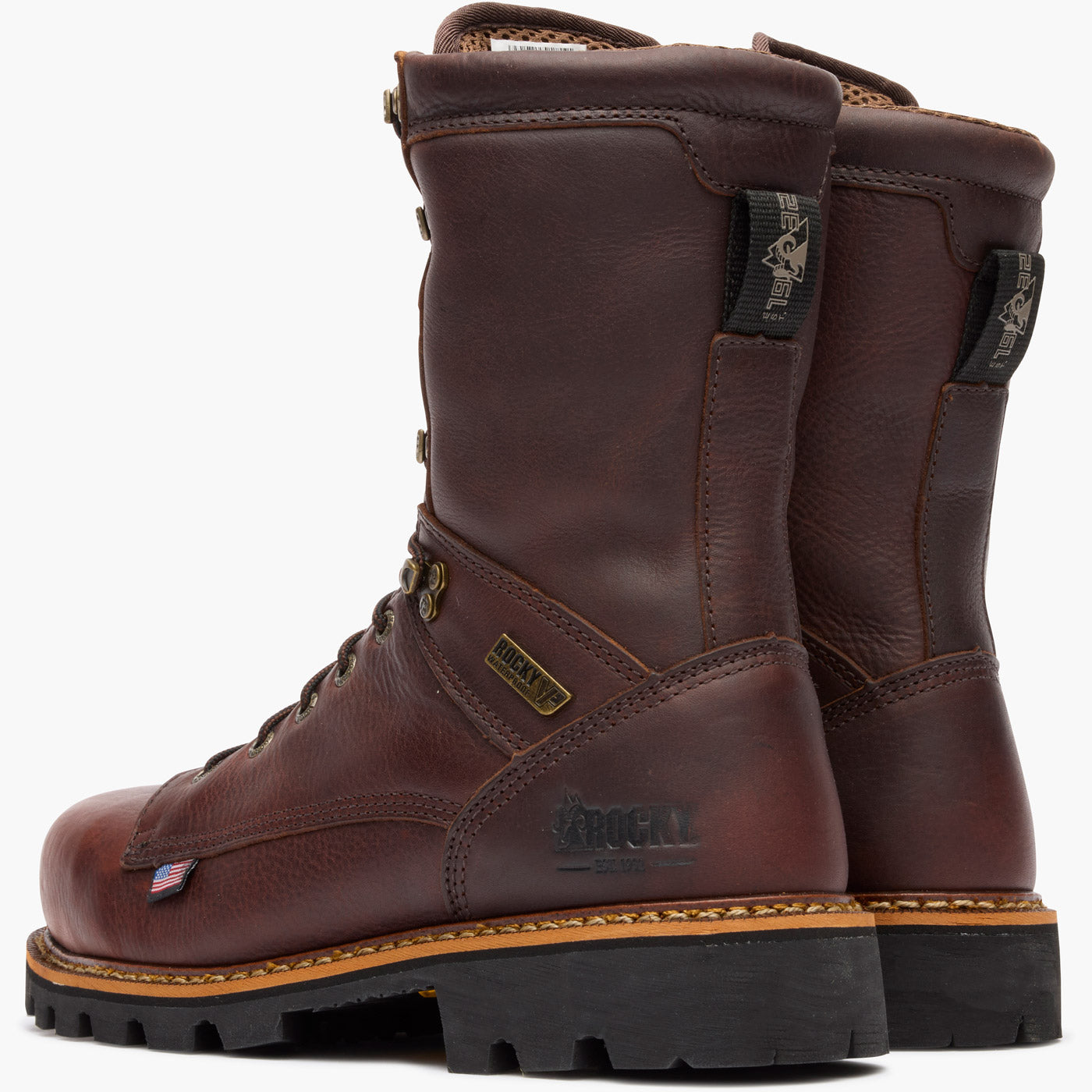 Rocky Elk Stalker Waterproof Composite Toe Work Boot - doubleheel