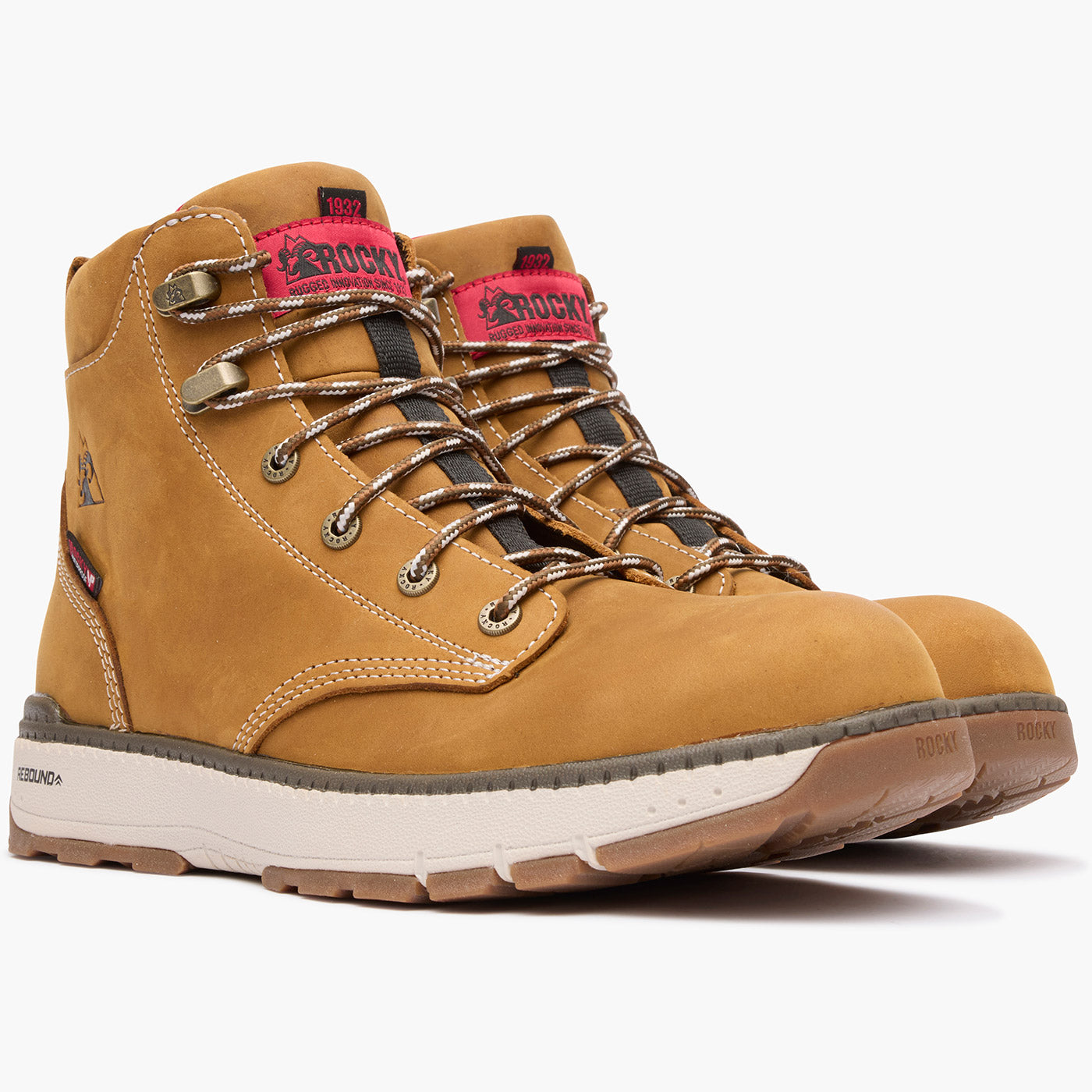 Rocky Rebound Wedge Waterproof Composite Toe Work Boot - doublequarter