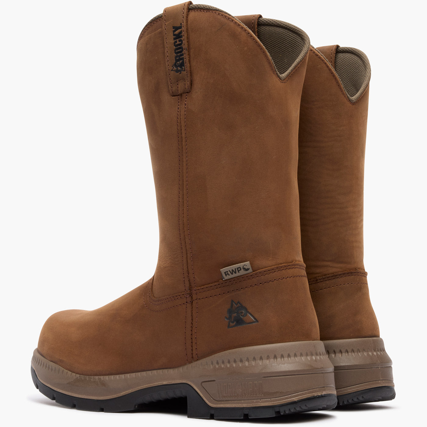 "Rocky Worksmart 11" Waterproof Composite Toe Work Boot - doubleheel"