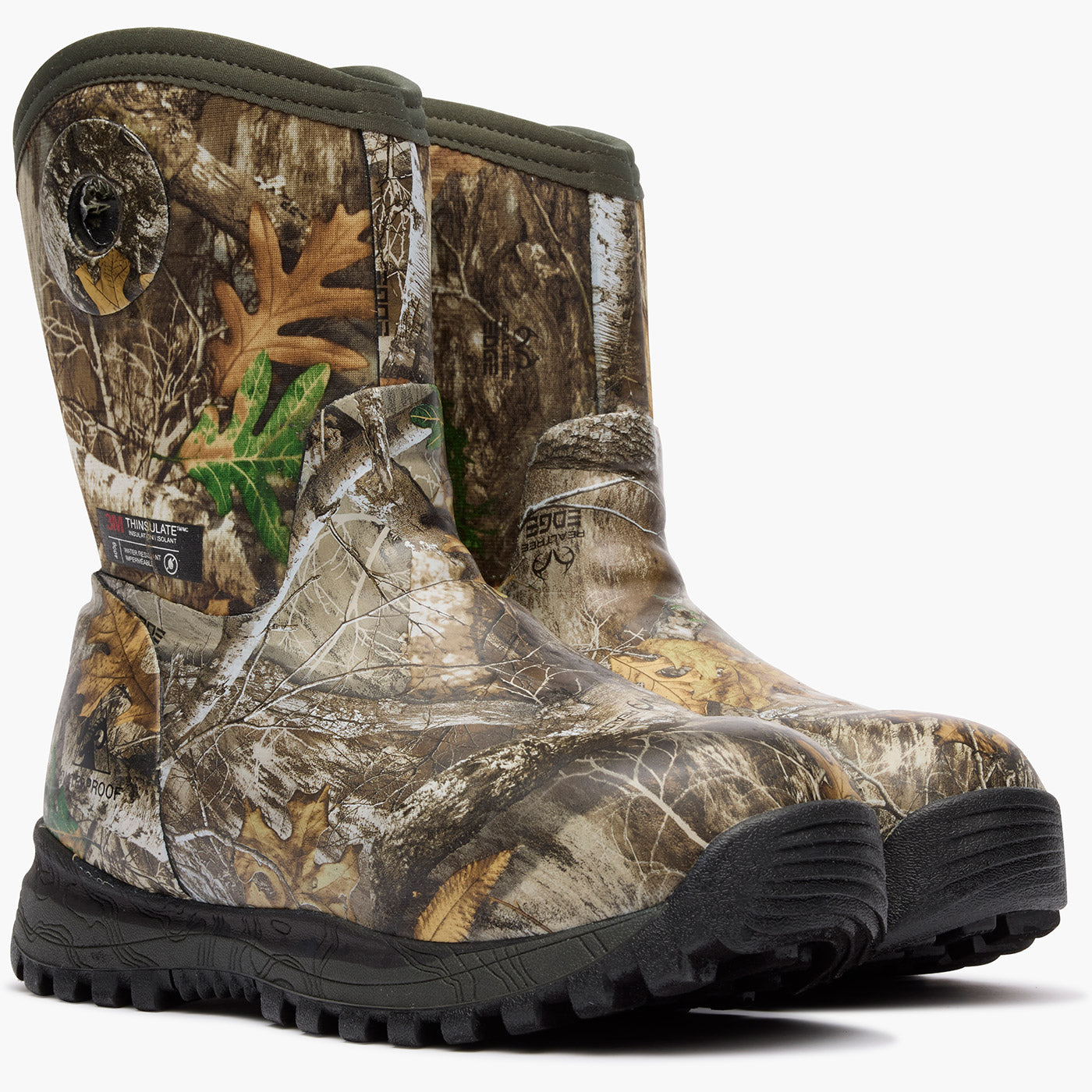 Rocky Spike Big Kid Waterproof 400G Insulated Rubber Boot - doublequarter