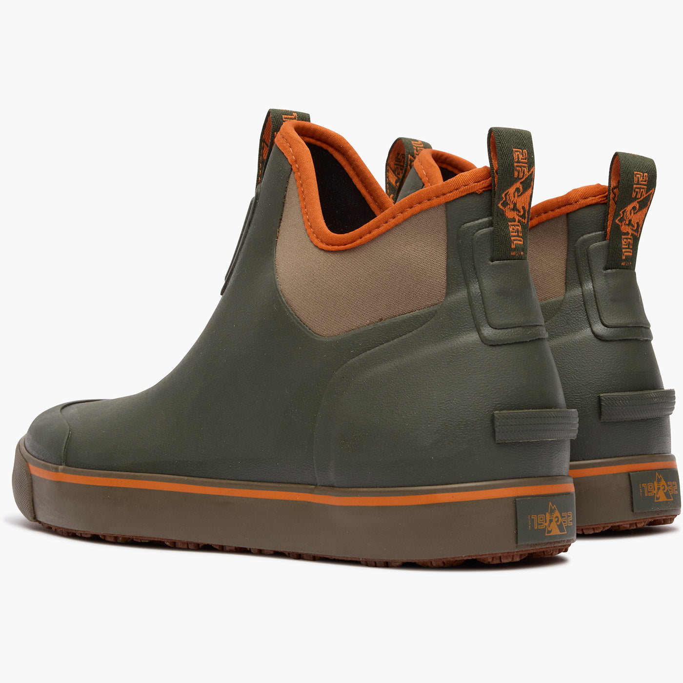 Rocky Dry-Strike Waterproof Green & Orange Deck Boot - doubleheel
