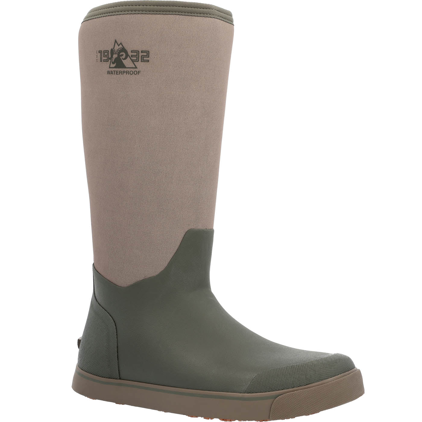 ""Rocky Dry-Strike Waterproof Brown & Green 16"" Deck Boot" - main"