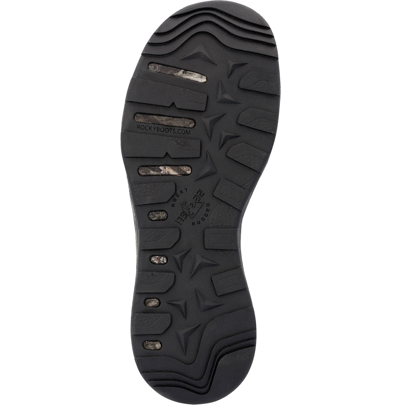 Rocky Campy Jams Mossy Oak Slip-On Outdoor Shoe - outsole