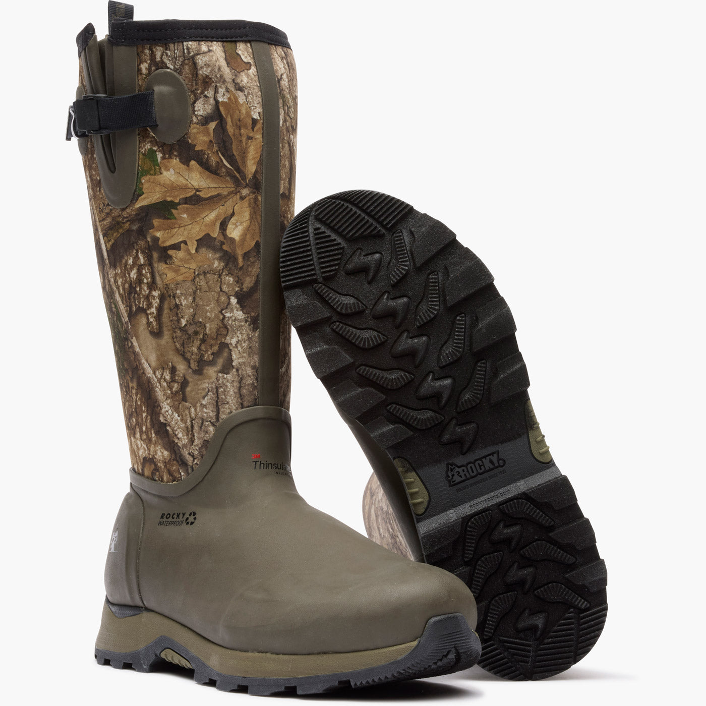 Rocky Trophy Series 1000G Insulated Pull-On Boot - outsole