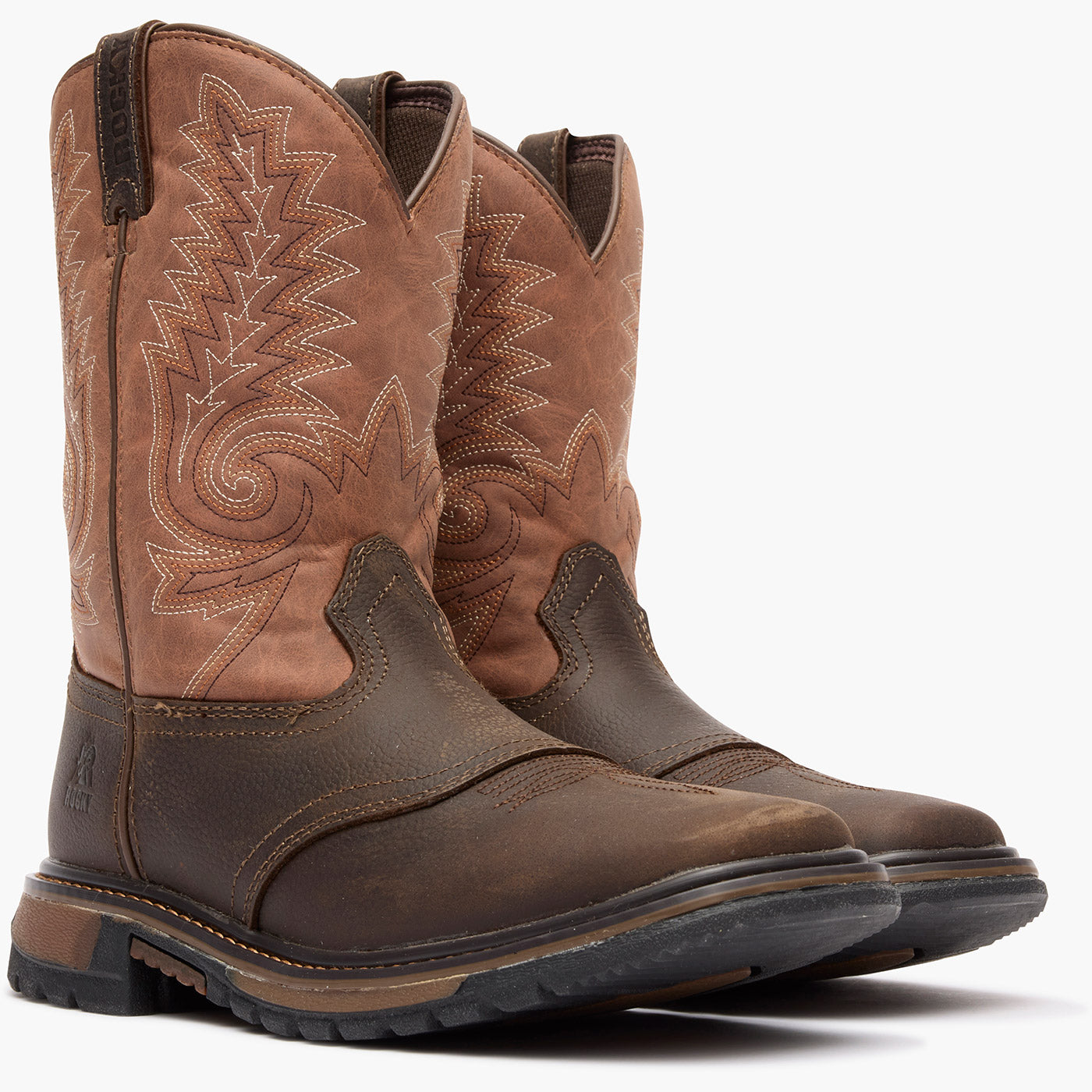 Rocky Big Kids' Ride FLX Western Boot - doublequarter