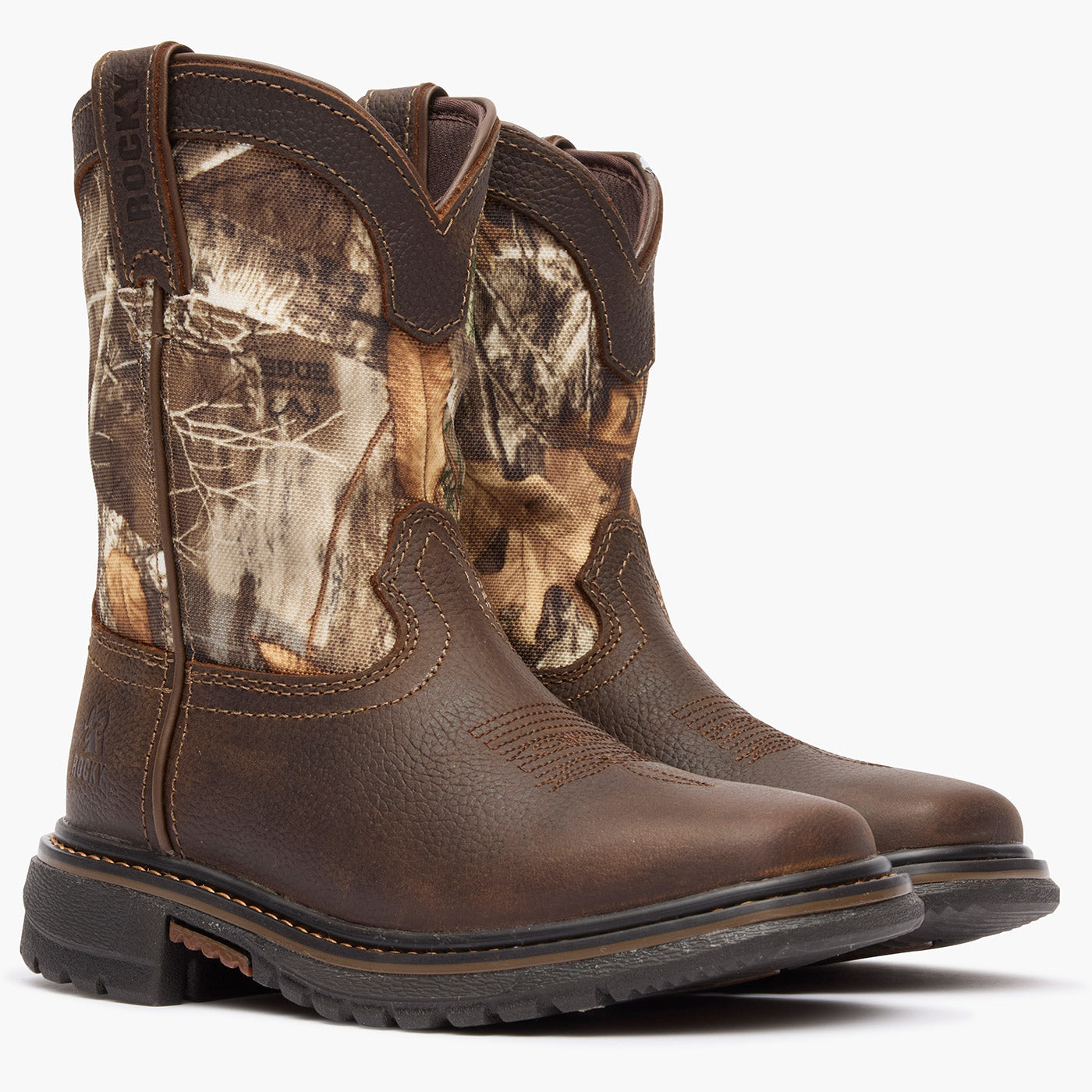 Rocky Kids' Ride FLX Waterproof Western Boot - doublequarter