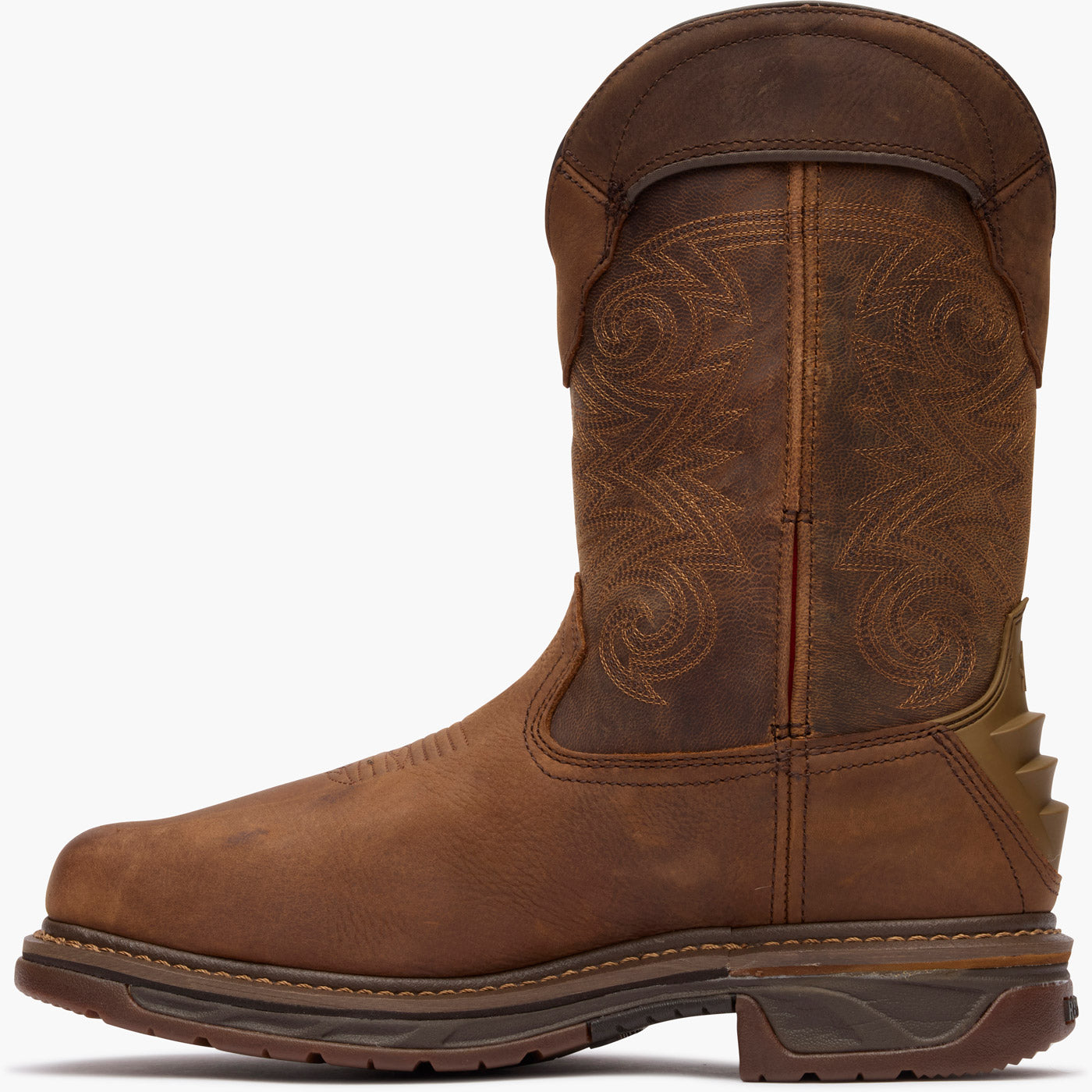 Rocky Square Toe Internal Met Guard Western Boot with TPU Heel Counter - profile