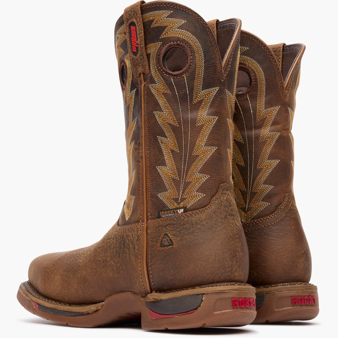 Rocky Long Range Composite Toe Waterproof Western Boot - doubleheel