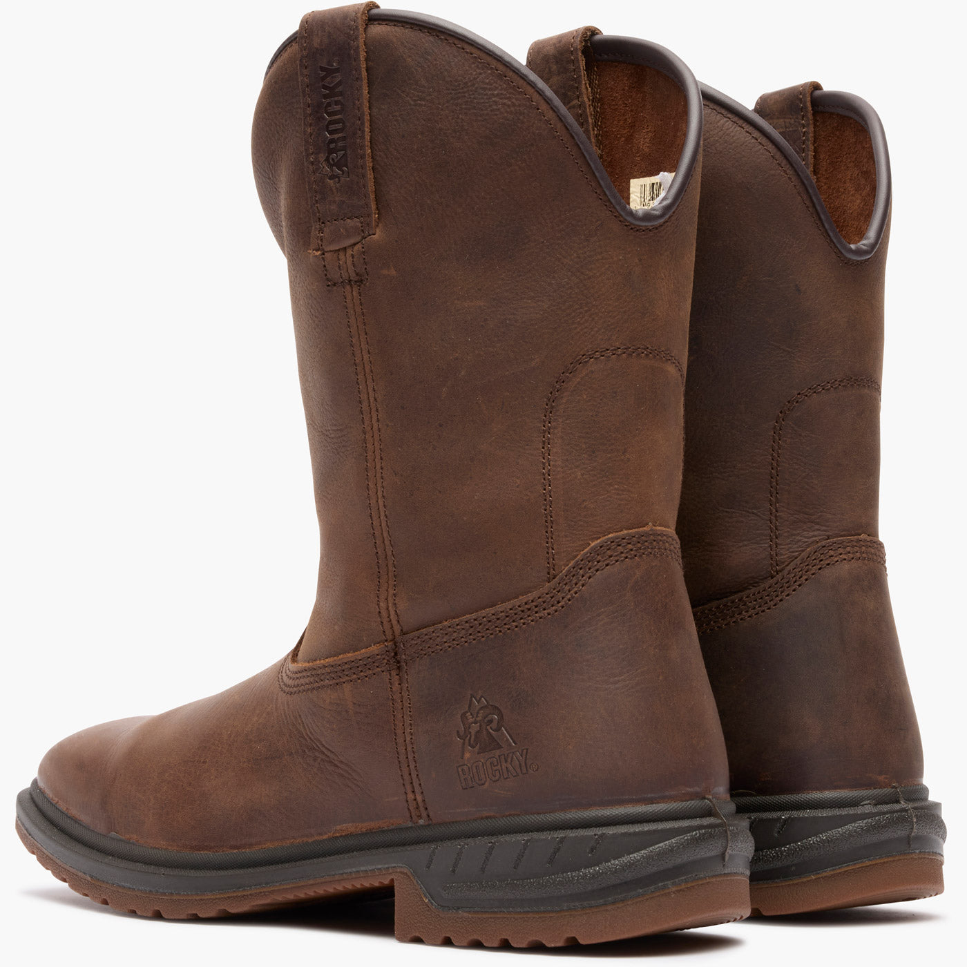 Rocky Worksmart Unlined Western Boot - doubleheel