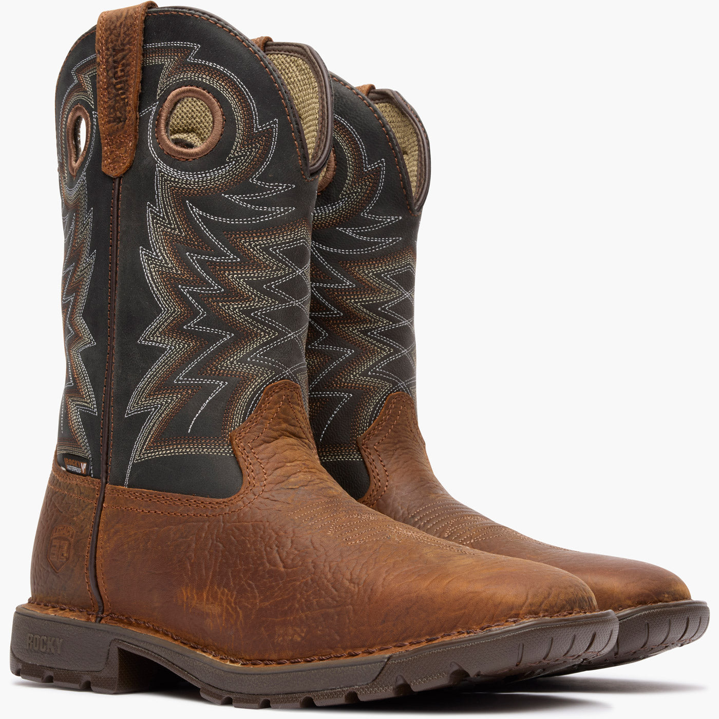 Rocky Legacy 32 Steel Toe Waterproof Western Boot - doublequarter