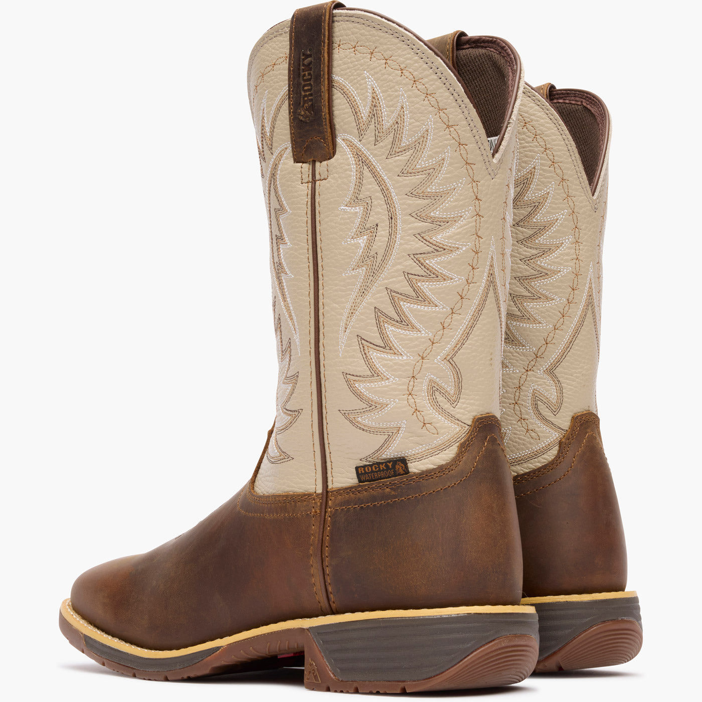 Rocky Rugged Trail Waterproof Western Boot - doubleheel