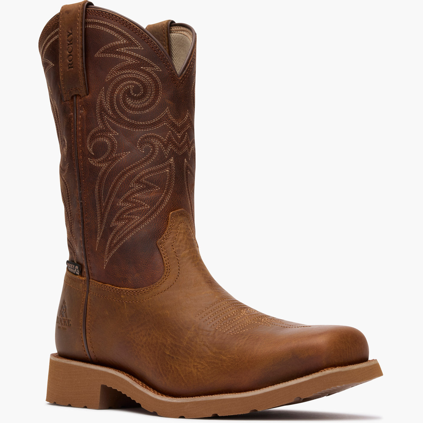 "Rocky MonoCrepe 12" Steel Toe Western Boot - main"