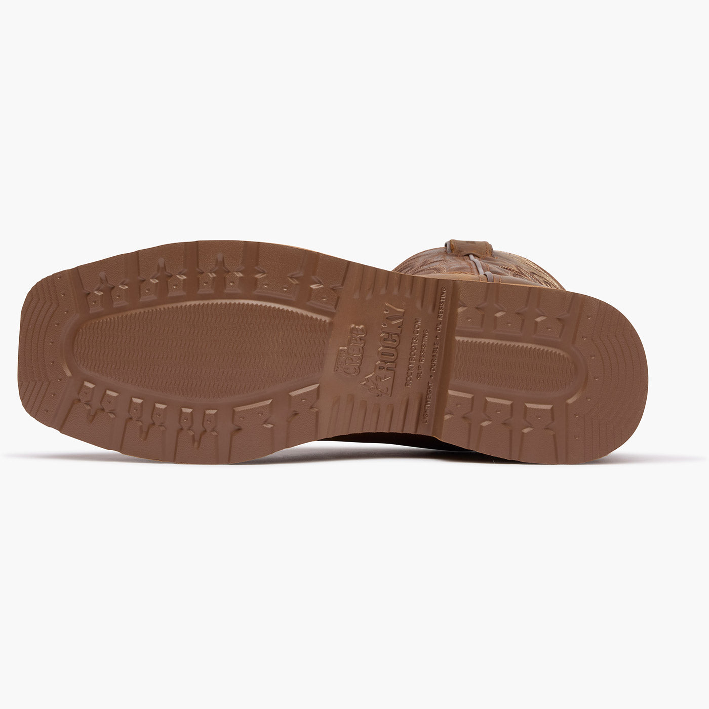 "Rocky MonoCrepe 12" Steel Toe Western Boot - outsole"