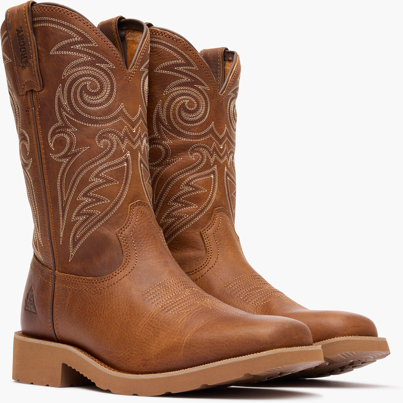 "Rocky MonoCrepe 12" Western Boot - doublequarter"