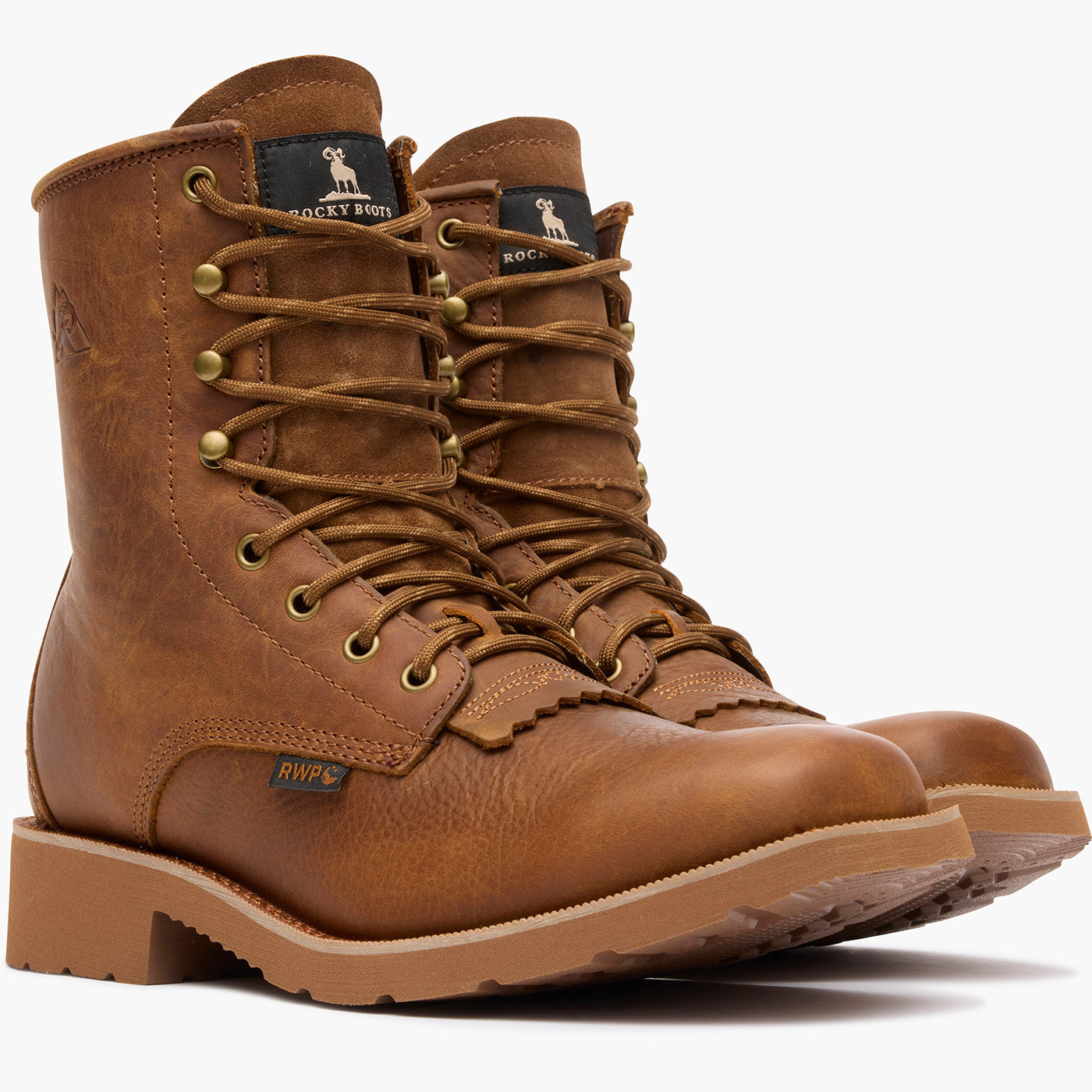 "Rocky MonoCrepe 8" Waterproof Western Boot - doublequarter"