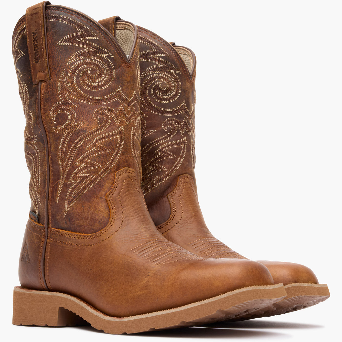 "Rocky MonoCrepe 12" Waterproof Western Boot - doublequarter"