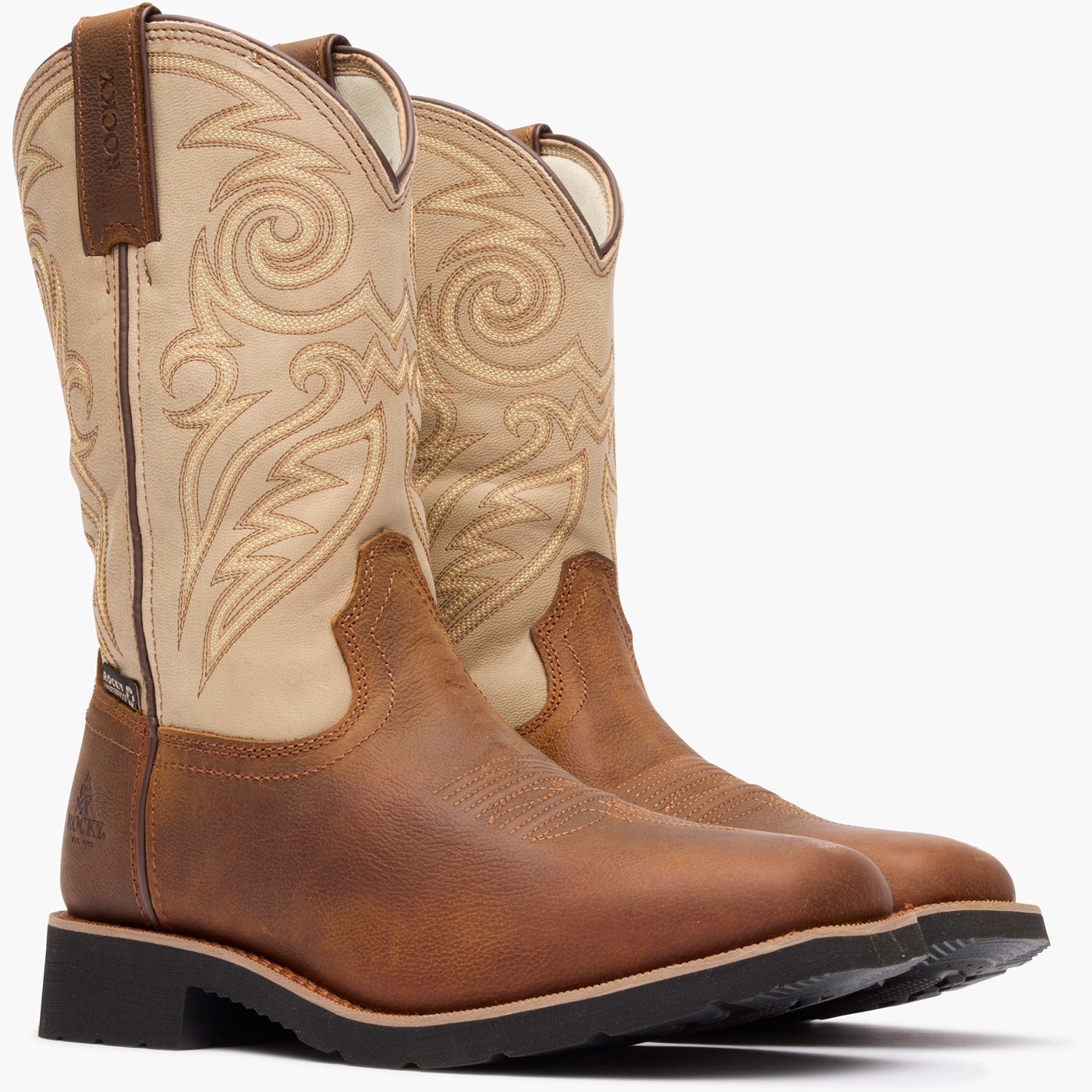 "Rocky MonoCrepe 12" Waterproof Western Boot - doublequarter"