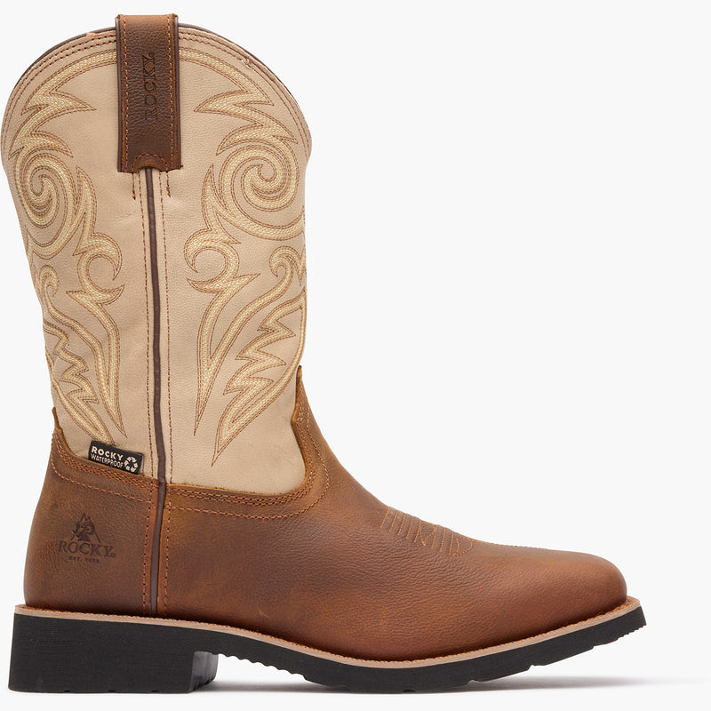 "Rocky MonoCrepe 12" Waterproof Western Boot - profile"
