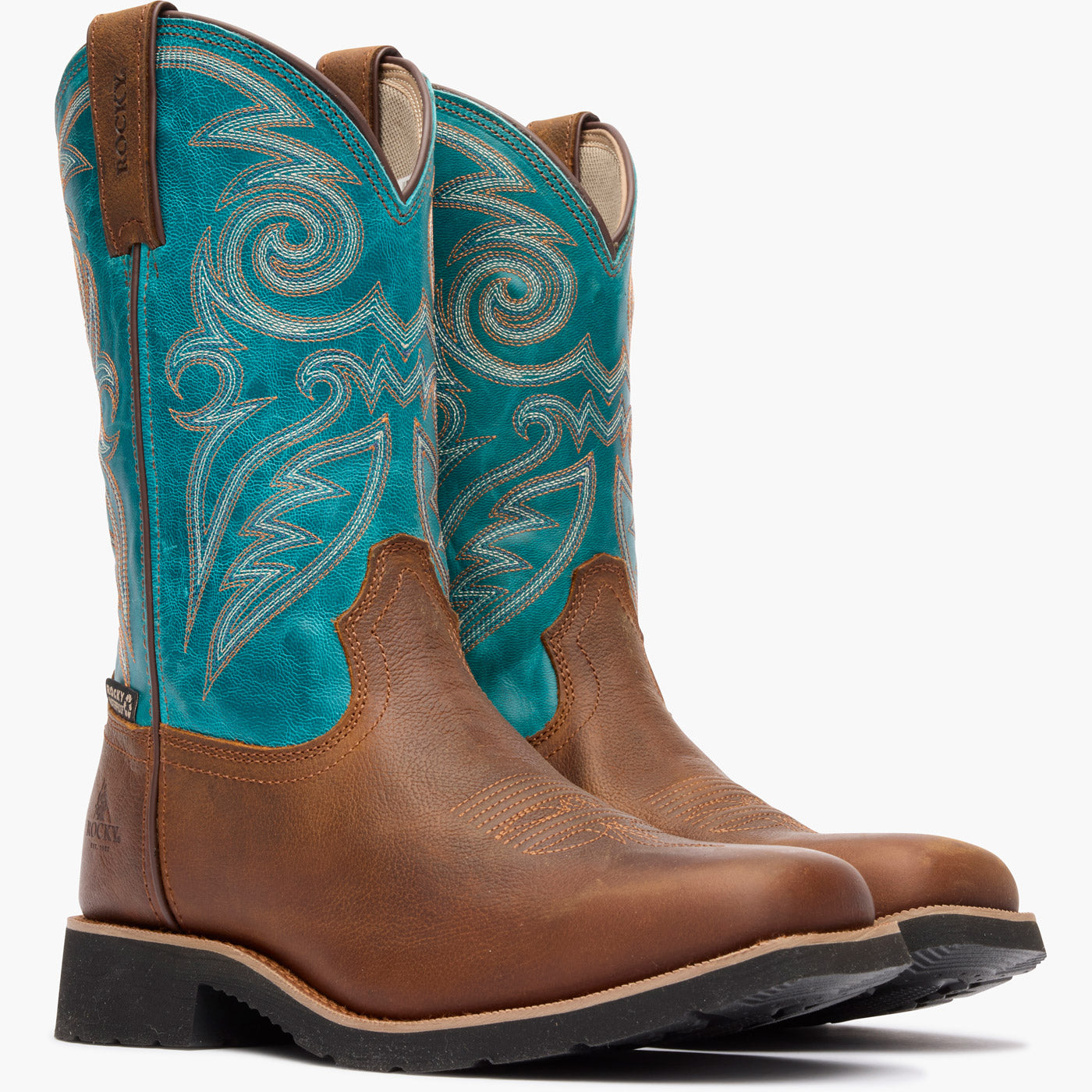 "Rocky MonoCrepe 12" Waterproof Western Boot - doublequarter"