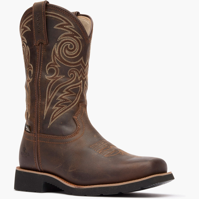 "Rocky Women's MonoCrepe 11" Steel Toe Western Boot - main"