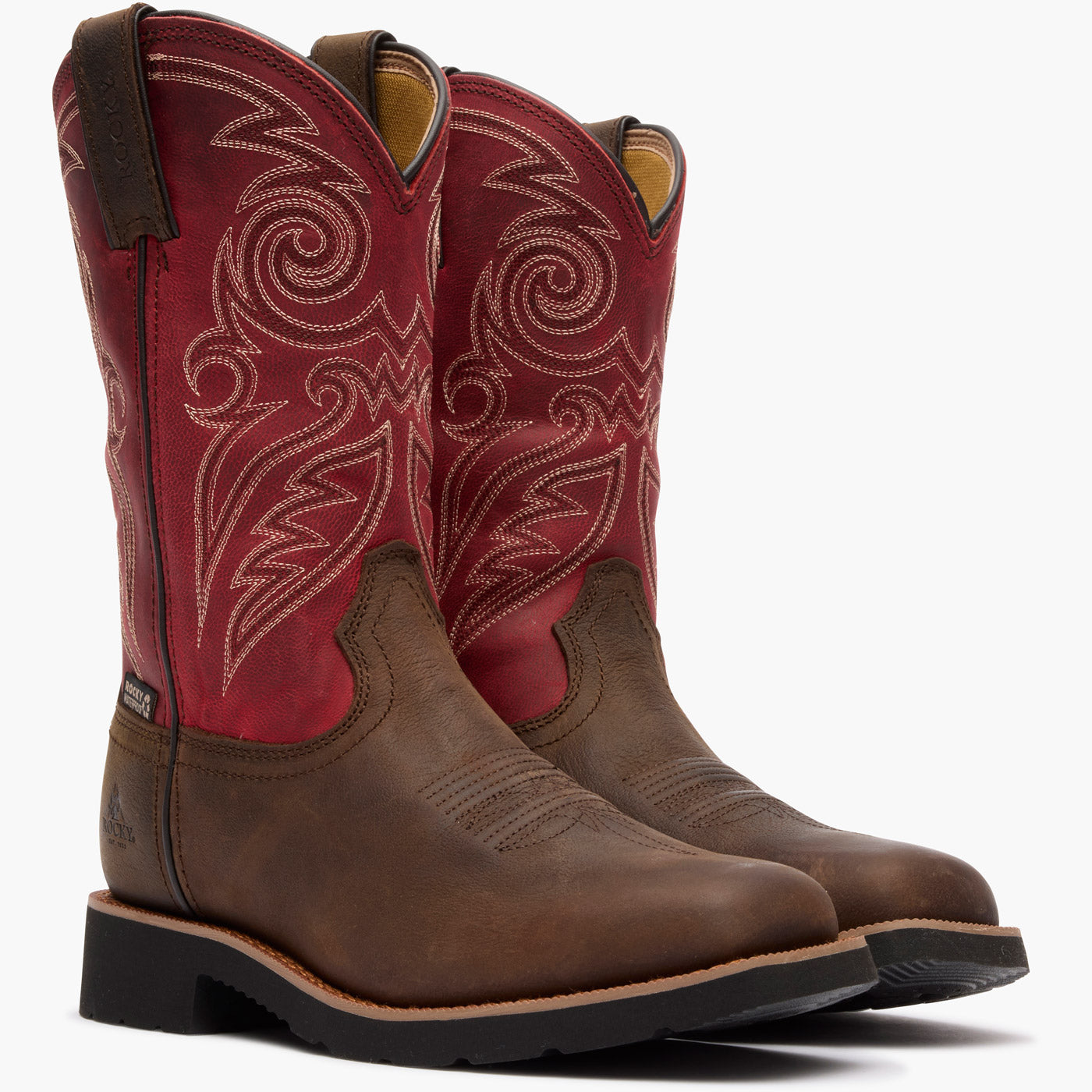 "Rocky Women's MonoCrepe 11" Waterproof Western Boot - doublequarter"