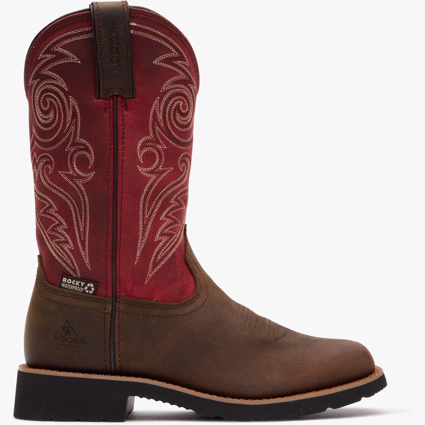 "Rocky Women's MonoCrepe 11" Waterproof Western Boot - profile"