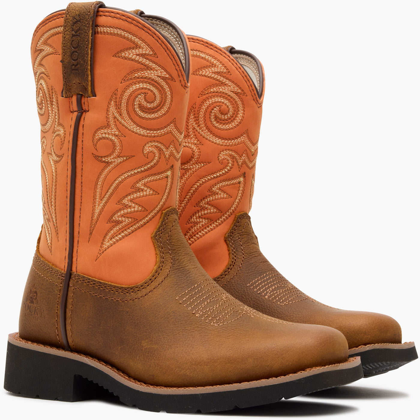 Rocky Big Kid's MonoCrepe Western Boot - doublequarter