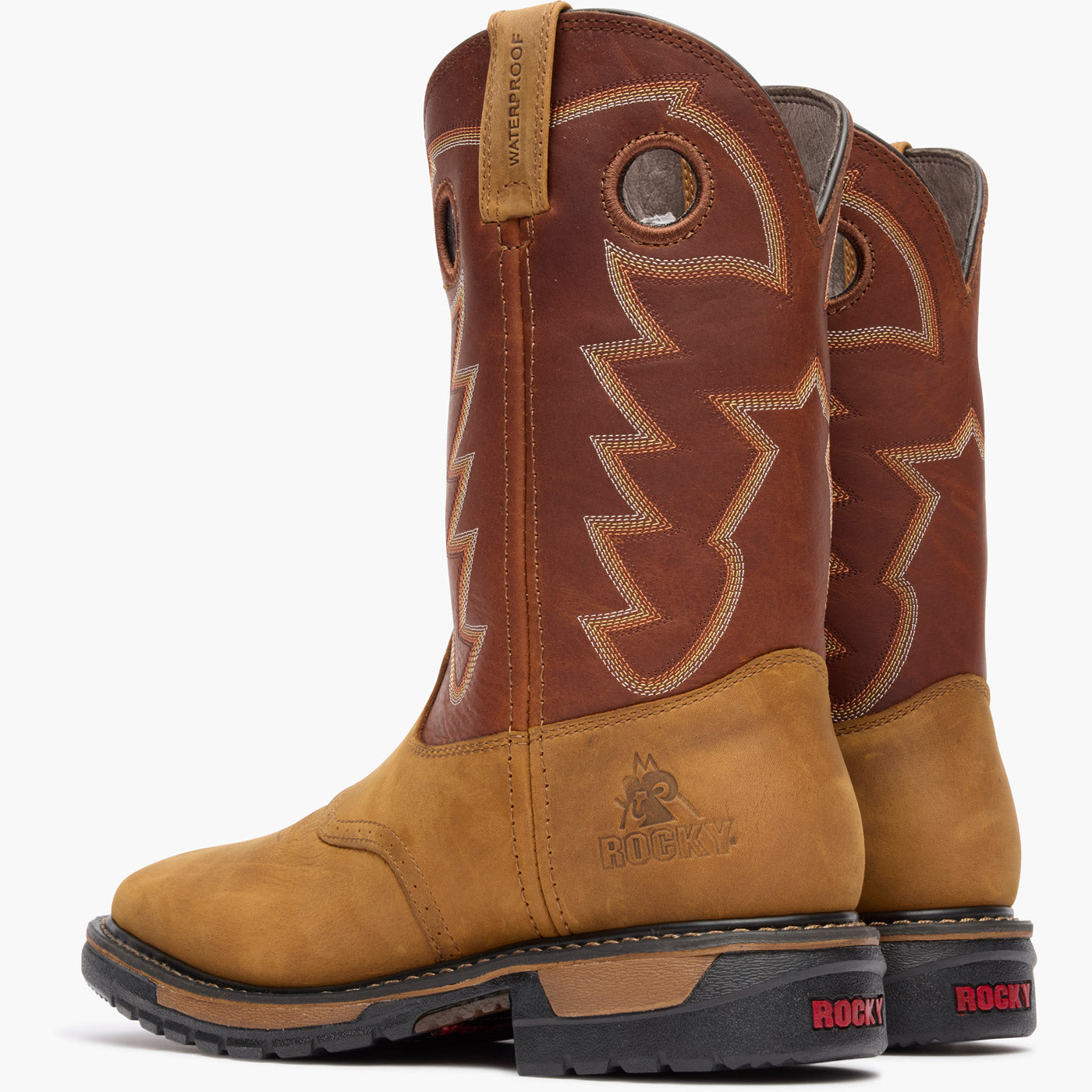 Rocky Original Ride Waterproof Western Boot - doubleheel