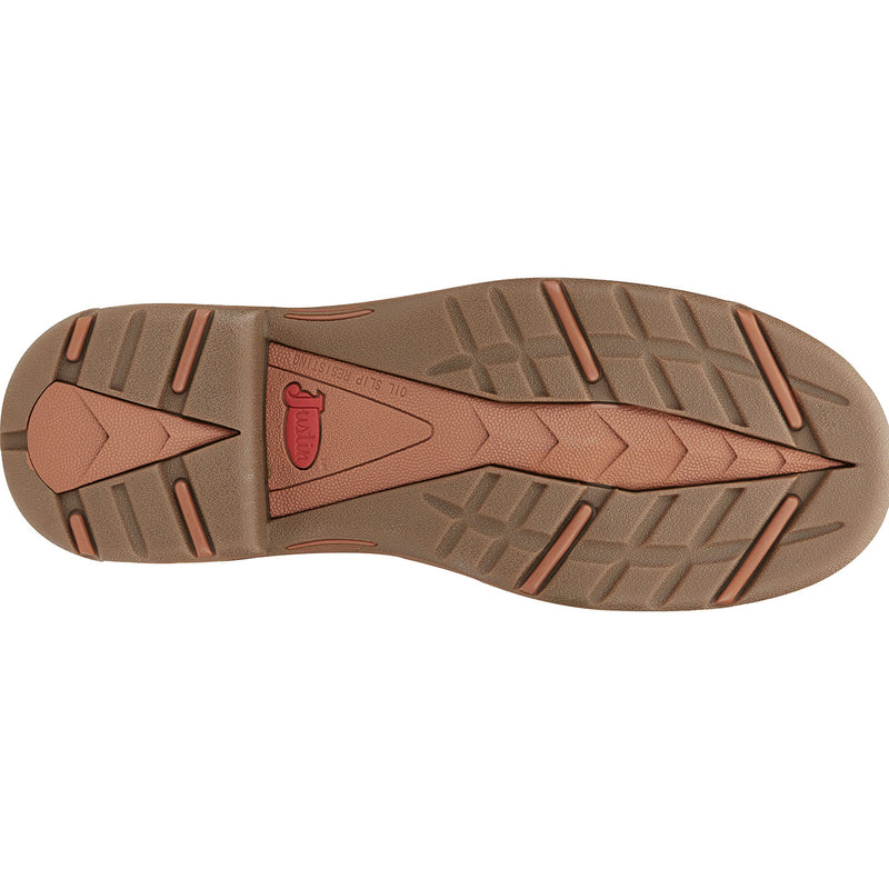 Justin Work Stampede Rush Men's Nano Composite Electrical Hazard Waterproof Pull-on Western Work Boot - outsole