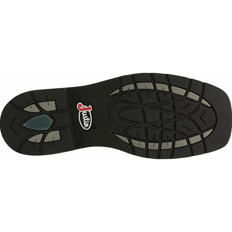 Justin Work Stampede Men's Steel Toe Western Work Boot - outsole