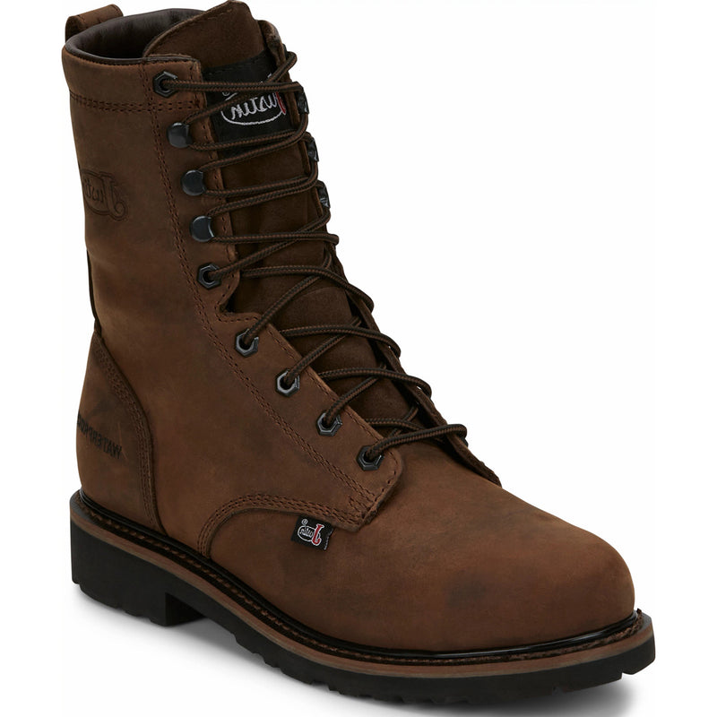 Justin Work Men's Steel Toe Waterproof Lace-Up Work Boot - main