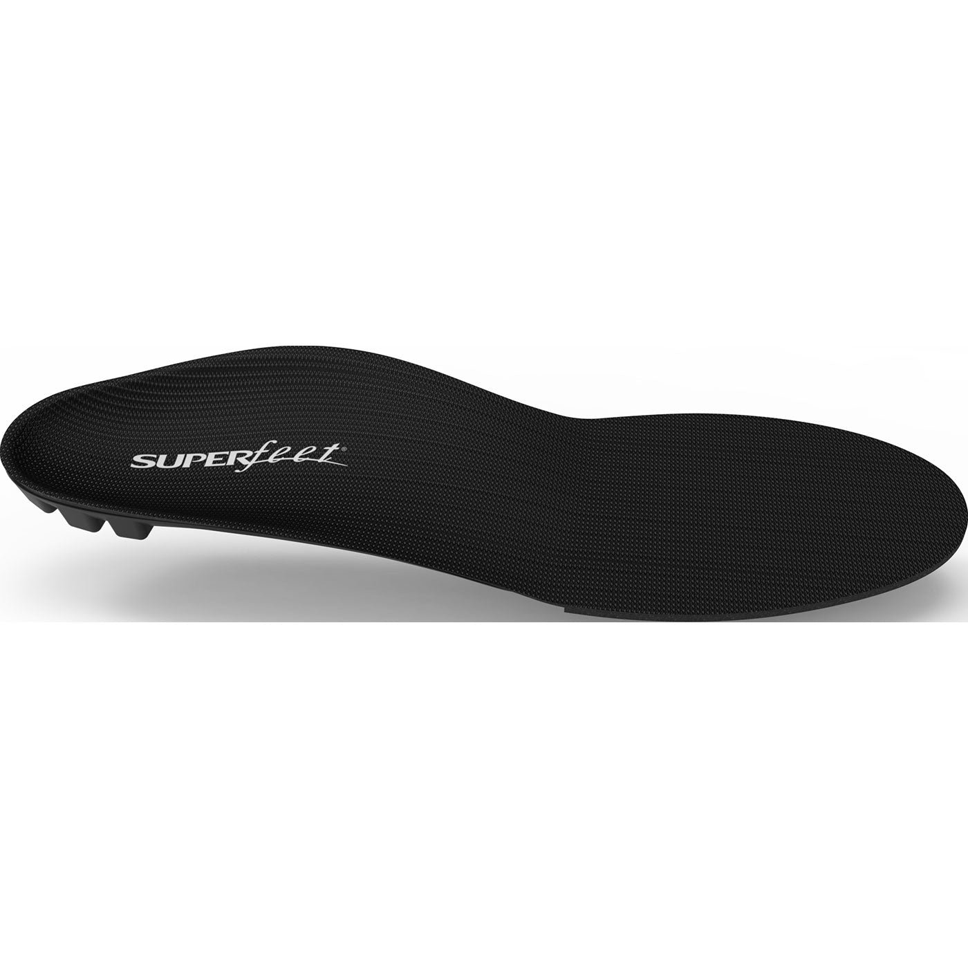 Superfeet BLACK All Purpose Unisex Slim Fit Low Arch Insole - profile