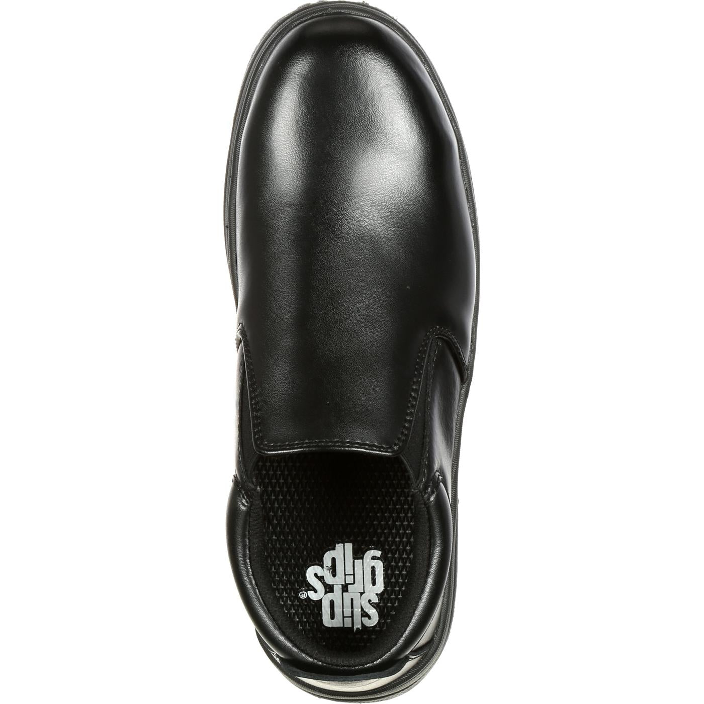 SlipGrips Steel Toe Slip-Resistant Slip-On Work Shoe - birdseye