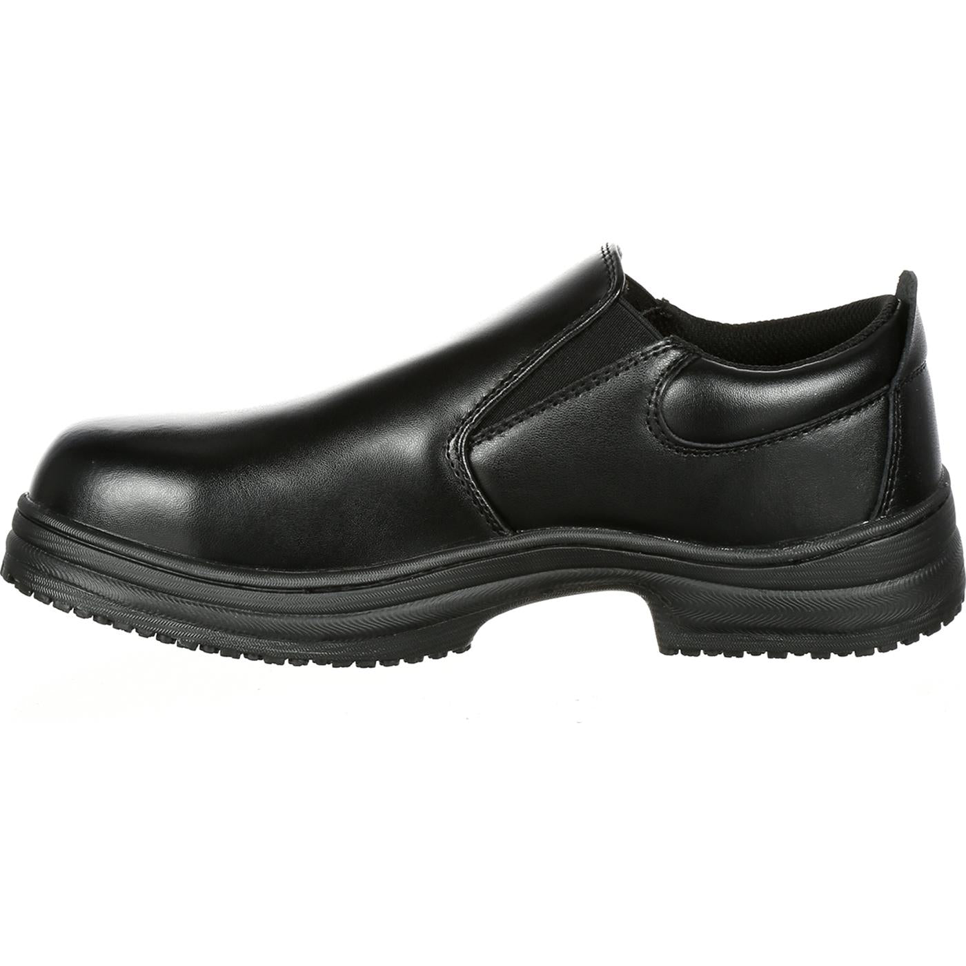 SlipGrips Steel Toe Slip-Resistant Slip-On Work Shoe - profile