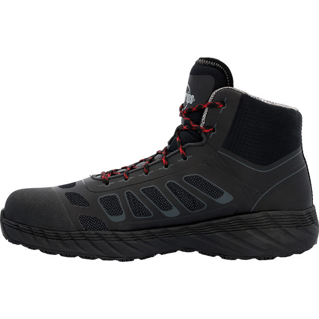 SlipGrips Men's Alloy Toe Electrical Hazard Puncture-Resisting Waterproof Hi-Top Athletic Work Shoe - profile