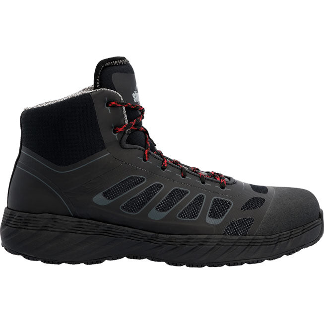 SlipGrips Men's Alloy Toe Electrical Hazard Puncture-Resisting Waterproof Hi-Top Athletic Work Shoe - profile