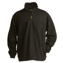 Berne Black Thermal-Lined Original Fleece Quarter Zip - main
