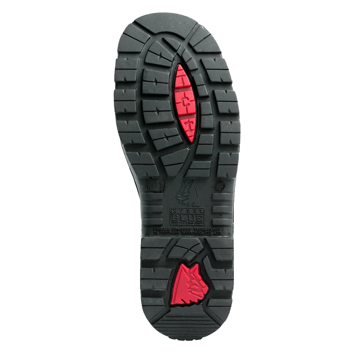 Steel Steel Blue Hobart Men's Electrical Hazard Romeo Work Boot - outsole