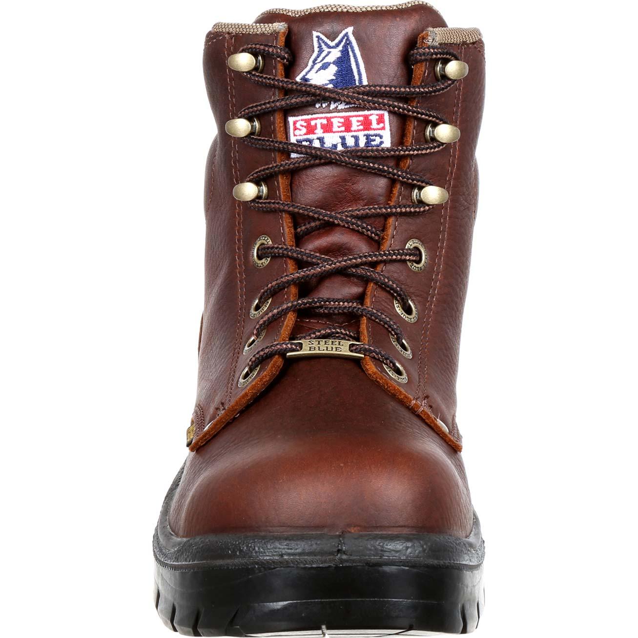 Steel Blue Argyle Steel Toe Work Boot - front